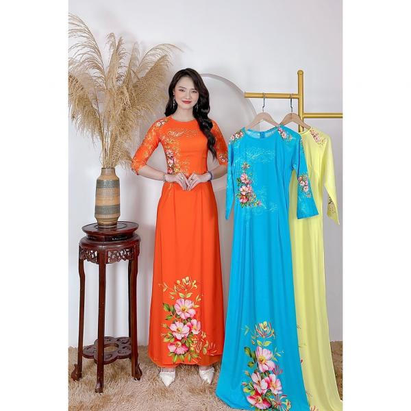 &Aacute;o d&agrave;i c&aacute;ch t&acirc;n, &aacute;o d&agrave;i truyền thống, &aacute;o d&agrave;i nữ lụa mỹ in 3d cao cấp si&ecirc;u mềm mịn, &Aacute;o d&agrave;i Quỳnh Nguyễn m&atilde; H15