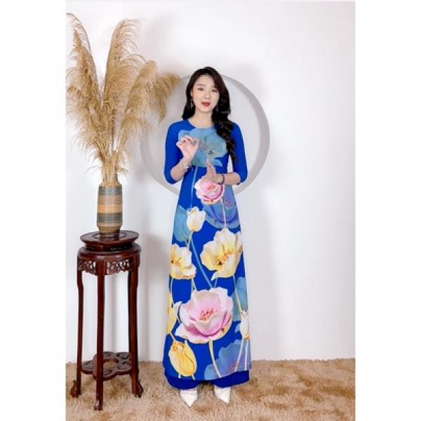 &Aacute;o d&agrave;i c&aacute;ch t&acirc;n, &aacute;o d&agrave;i truyền thống, &aacute;o d&agrave;i nữ lụa mỹ in 3d cao cấp si&ecirc;u mềm mịn, &Aacute;o d&agrave;i Quỳnh Nguyễn m&atilde; H26