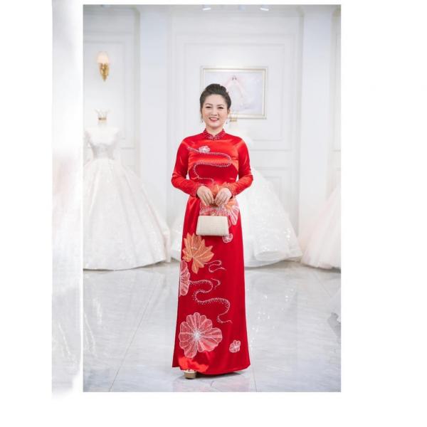 Áo Dài Mẹ Cô Dâu Bà Sui Trung Niên Cao Cấp M04