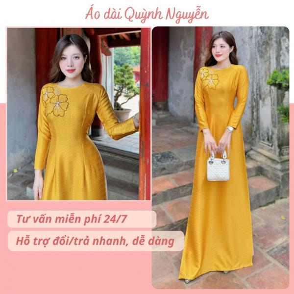 &Aacute;o d&agrave;i thiết kế, &aacute;o d&agrave;i nữ lụa v&acirc;n gỗ cao cấp &aacute;o d&agrave;i mẹ &aacute;o d&agrave;i cưới &Aacute;o d&agrave;i Quỳnh Nguyễn M&Atilde; TK125