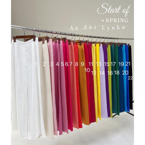 Q01-Quần lụa c&aacute;c mầu c&oacute; big size (lưng chun, kho&aacute; trước)