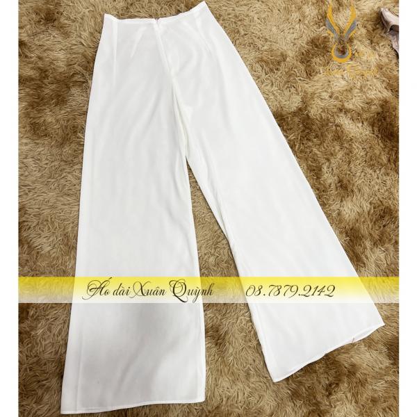 Quần &Aacute;o D&agrave;i M&agrave;u Trắng, Lụa Habutai Cao Cấp Co D&atilde;n Tho&aacute;ng M&aacute;t - &Aacute;o D&agrave;i Xu&acirc;n Quỳnh